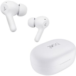 boAt Airdopes 71 TWS-oordopjes met 40 uur speeltijd, dubbele microfoons met ENx, ASAP Charge, IWP, BEAST-modus met 50 ms lage latentie, IPX4 en pocketable ID (Frost White)
