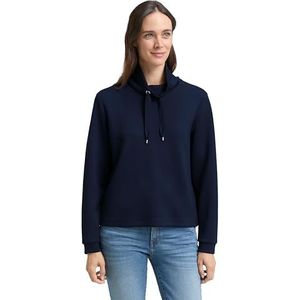 TOM TAILOR - Sweatshirt - Blauw - Effen - Lange Mouw