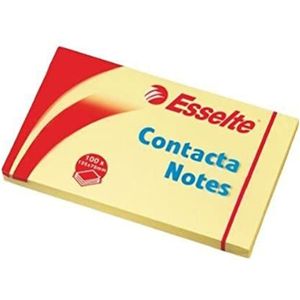 Esselte 83001 notitieboek Contacta Notes (125x75 mm, 100 vellen) geel