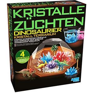 HCM Kinzel 68678 Experimenteerdoos kristallen kweken dinosaurus terrarium kristalkweken, meerkleurig, 27 x 23,5 x 8 cm