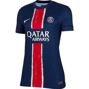 Nike Top Paris Saint-Germain Dames Dri-Fit Advmatch JSY Short-Sleeve Home, Midnight Navy/Midnight Navy/White, FN8965-411, XS