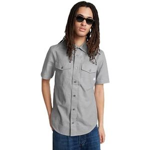 G-STAR Marine Slim Shirt heren Shirts,meerkleurig (Salute/Milk D19751-d123-d851),S