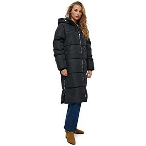 Minus Dames Alexis Long Puffer Jacket, Zwart, 44 NL