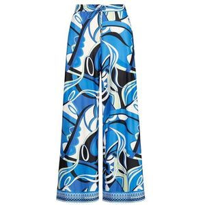 Mint & Mia Damesbroek met patroon, Blauw-Multicolor, 38