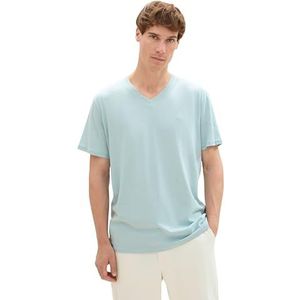 TOM TAILOR Heren T-shirt, 30463 - Dusty Mint Blue, M