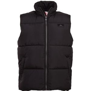 Kappa STYLECODE: 314035 Heren, gewatteerd vest, regular fit, caviar, XXL