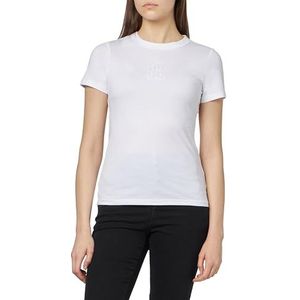 HUGO T-shirt voor dames, White100, XL