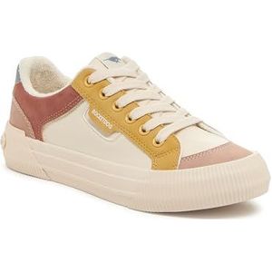 Rocket Dog Dames Vrolijke Comfort Pluche Foam Sneaker, Block Tan Combo, 7.5 UK