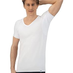 Fibershirts - Anti Zweet Shirt - Wit - Ingenaaide Okselpads - Ondershirt