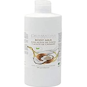 Dermatina Corporal Body Milk Hidratante Coco y Cañamo 500 ml