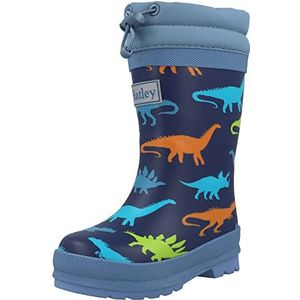 Hatley Sherpa gevoerde Wellington regenlaarzen, dino-silhouetten, 1 UK