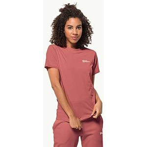 Jack Wolfskin Essentiel T-shirt, Washed Pink, M dames, Verwassen roze, M