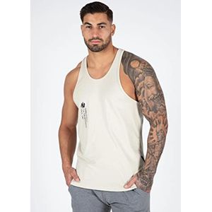 Gorilla Wear - Carrizo tanktop - zwart - bodybuilding sport dagelijks leven vrije tijd met logo opdruk licht en comfortabel voor optimale beweging van katoen en elastaan