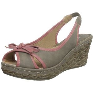 Manfield Dames Vermont Wedges, Taupe Roze, 41 EU