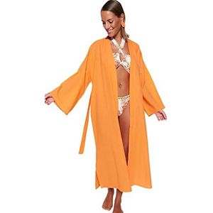 Trendyol Dames oranje kimono & kaftan normaal, 36, Oranje, 36