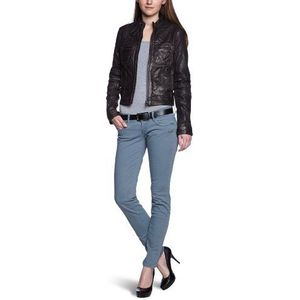 Calvin Klein Jeans CWM066QE21S Leren damesjas, zwart (999), 38