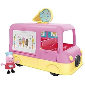 Peppa Pig Peppa's Adventures Peppa's Ice Cream Van Voertuig Peuterspeelgoed, spraak en geluiden, vanaf 3 jaar