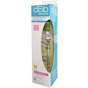 dBb Remond Vintage Rubber Speen Fles in Box, 8 Oz, Groen