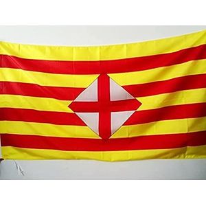 Vlag provincie Barcelona 90x60cm - Vlag provincie Barcelona 60 x 90 cm Hoes voor vlaggenmast - AZ FLAG