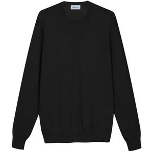 Diana Studio - Rashshirt, heren, 100% linnen, lange mouwen, casual fit, zwart, XL, Zwart, XL