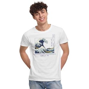 cotton division T-shirt voor heren, Wit, XL