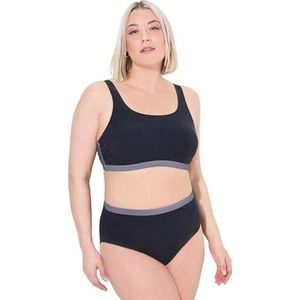 Ulla Popken Bikini  grijs / zwart