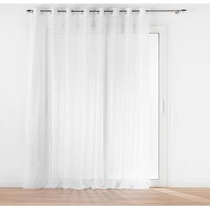 Kant-en-klare gordijn van glad voile LISSEA, wit
