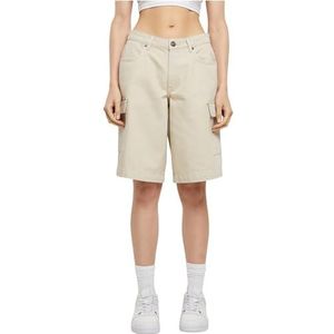 Urban Classics Dames Shorts Dames Cotton Cargo Bermuda softseagrass 28, Softseagrass, 28