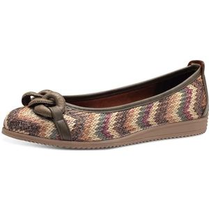 MARCO TOZZI Elegante ballerina's voor dames, Khaki Kam, 39 EU