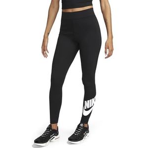 Nike DV7791-010 W NSW NK CLSC GX HR Tight FTRA Leggings Dames Zwart/Wit Maat XL, zwart/wit, XL