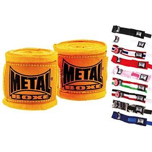 Metal Boxe - Boksriemen - Zwart - Elastisch Katoen