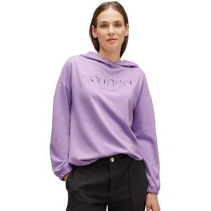 Street One Hoody w.Embroidered Wording, Soft Pure Lilac, 38