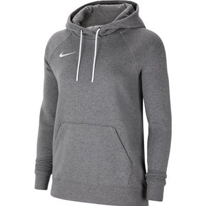 Nike Dames Sweater Met Capuchon W Nk Flc Park20 Po Hoodie, Kolen Heathr/Wit/Wit, CW6957-071, XS