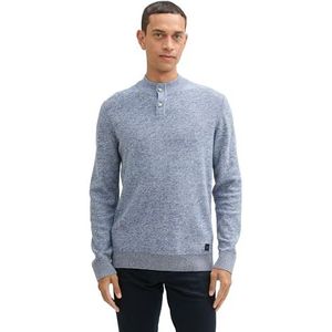 TOM TAILOR heren trui, 30987 - Stormy Grey Mouline, XL