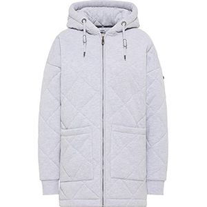dulcey Dames gewatteerde sweatjas 37818146-DU02, lichtgrijs melange, S, lichtgrijs, gemêleerd, S