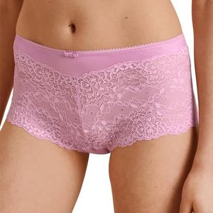 CALIDA Sensual Secrets Panty, Regular Cut Dames, met delicaat, licht transparant kant, Bubble Gum pink., 36-38