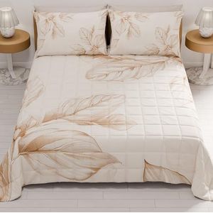 PETTI Artigiani Italiani - Zomersprei voor eenpersoonsbed, 170 x 260 cm, 100 g/m², omkeerbaar, voor eenpersoonsbed, lente, licht dekbed, bloemenpatroon 150, 100% Made in Italy