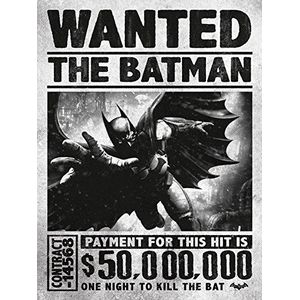 DC Comics Batman 60 X 80 cm ""Gezocht"" Canvas Print