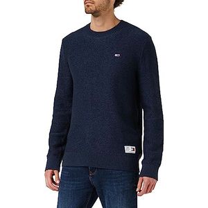Tommy Jeans Heren TJM Regular Structured Sweater, Twilight Navy, S