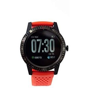 Monkeylectric Unisex Ksmart1 Smartwatch-Rapid Red Rouge, one size