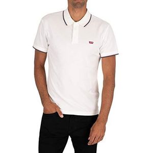 Levi's Origineel Batwing poloshirt voor heren, Wit (Hm Patch Polo White + 0000), S