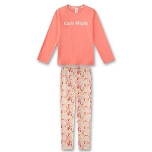Sanetta meisjes pyjamaset, oranje, 176 cm