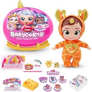 Babycorns Series 1, giraffe (Bowie), pluche babypop speelgoed, klein (24 cm)