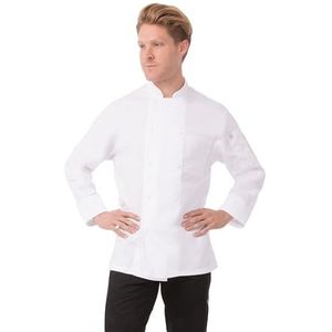 Chef Works B649-XL Calgary Cool Vent Unisex Chefs Jack, X-Large, Wit