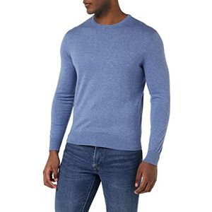 Hackett London Heren Katoen Kasjmier Crew Trui Trui, Chambray, XXL