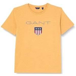 GANT Jongens Shield SS T-shirt, IVY Gold Mel, standaard