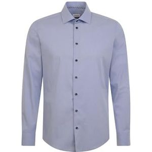 Seidensticker Zakelijk overhemd voor heren, extra slim fit, strijkvrij, kent-kraag, lange mouwen, 100% katoen, lichtblauw, 40