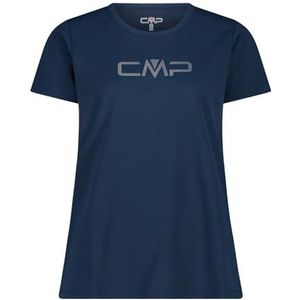 CMP - Dames T-shirt - Blauw-Grijs - Katoen