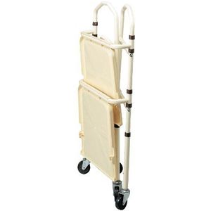 Homecraft Opvouwbare Walsall Cart, draagbare trays op een stevig stalen frame voor transport van medische apparatuur of thuis gebruik, gemakkelijk op te bergen, ideaal voor ziekenhuis en klinisch