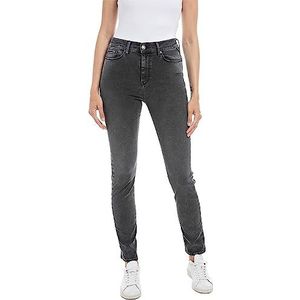 Replay Dames Jeans Mjla Slim-Fit Hyperflex gerecycled met stretch, donkergrijs 097, 30W x 28L